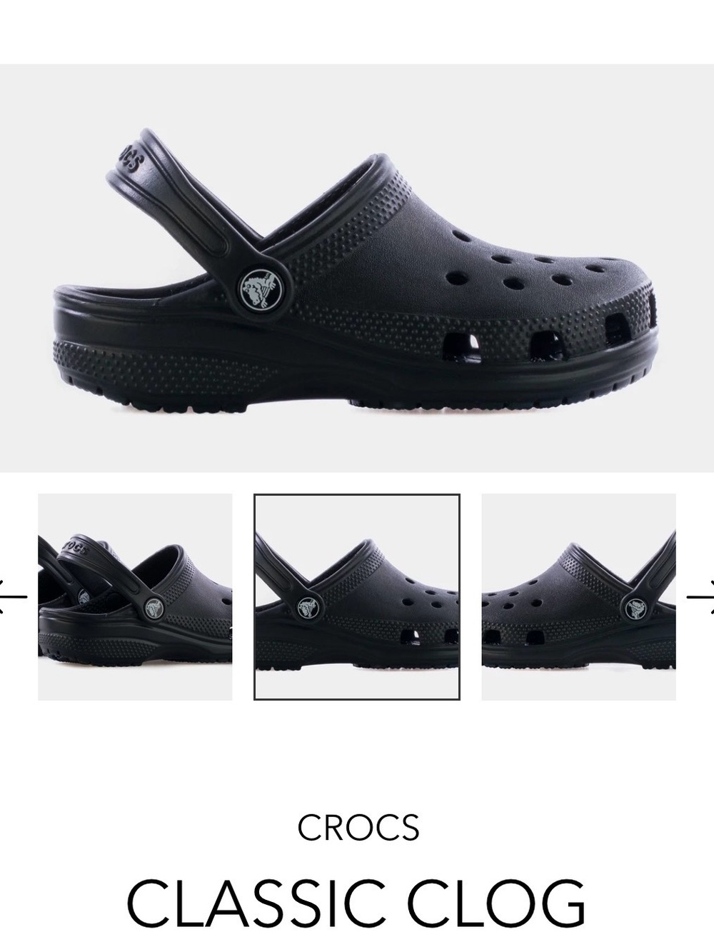 CROCS Classic Kids Clog - Black